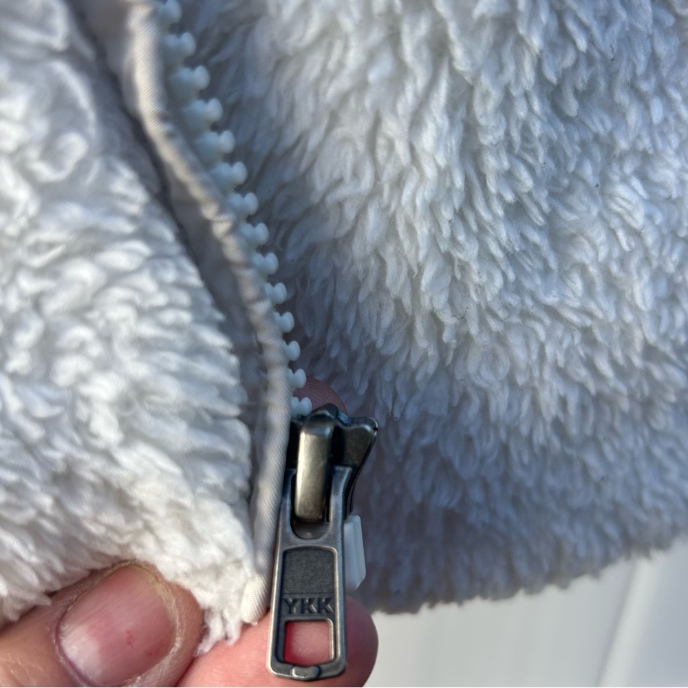 Patagonia Women's Los Gatos Fleece Jacket Full Zip Birch White | Size Medium - Picture 10 of 12